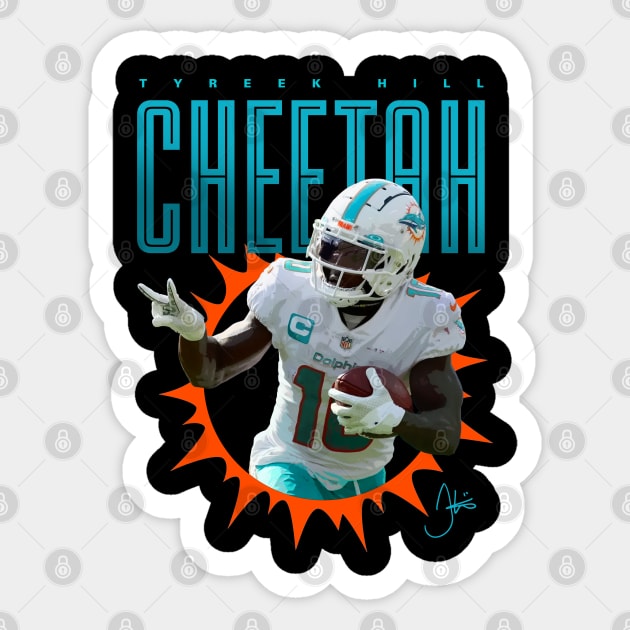 Tyreek Hill Peace Sign Sticker by Juantamad